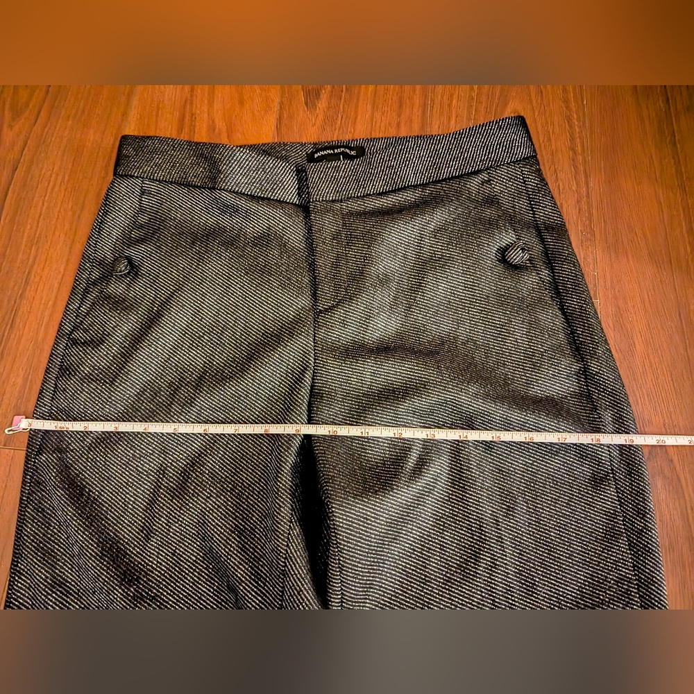 Long trouser with gold metallic thread Banana Republic